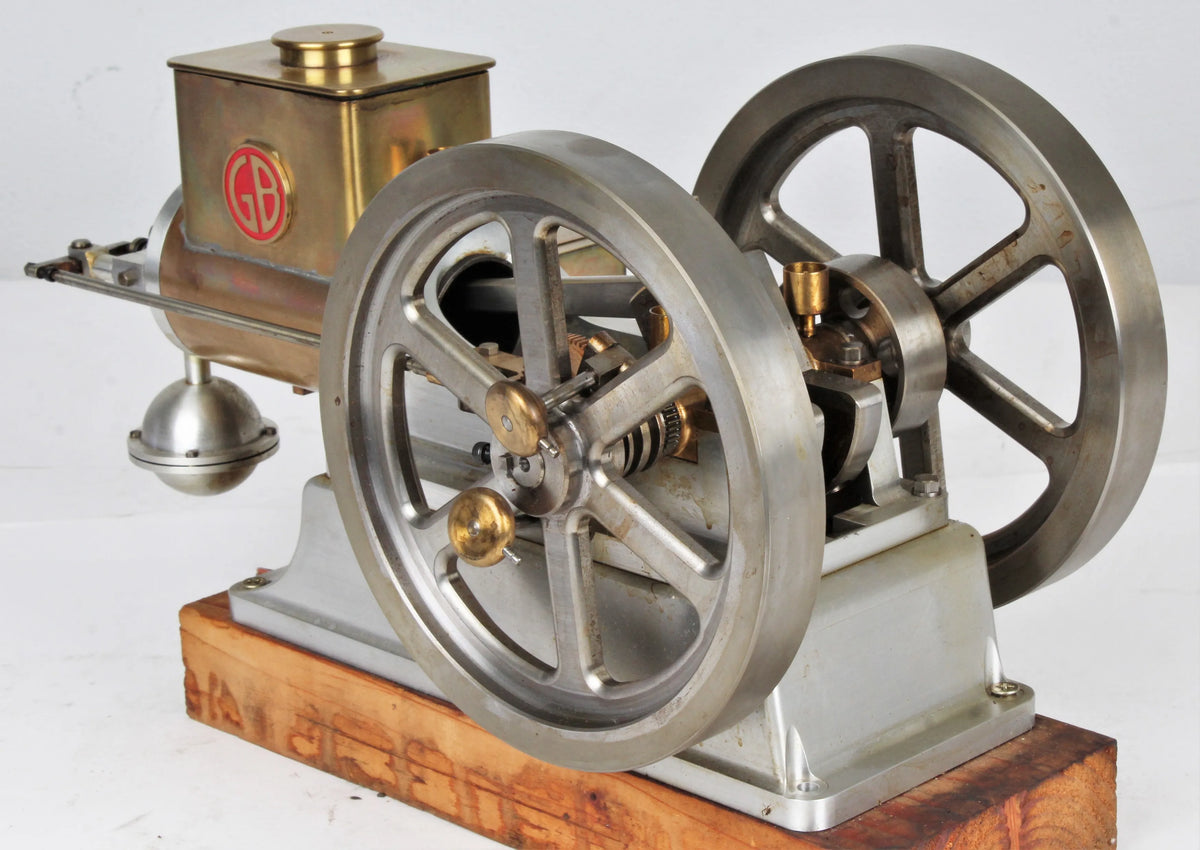 Open crank hopper-cooled hit & miss engine