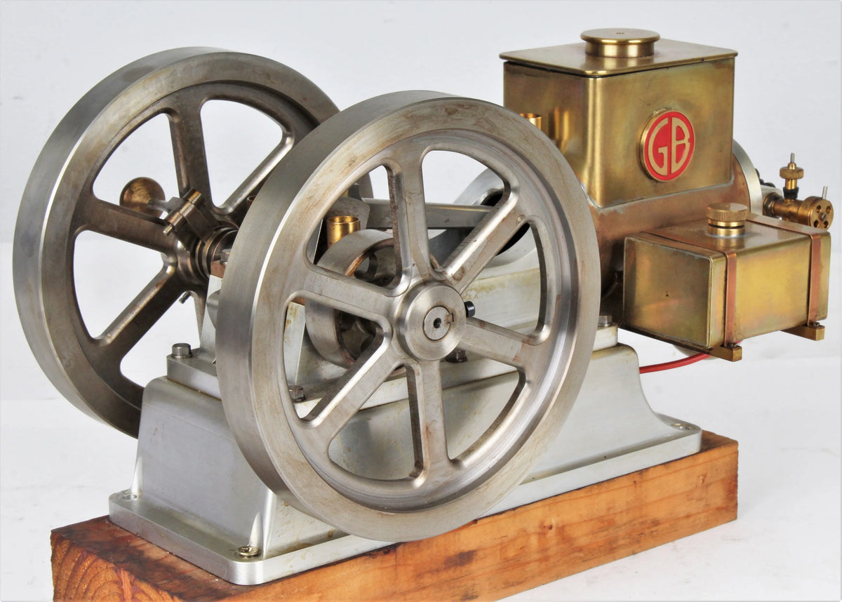Open crank hopper-cooled hit & miss engine