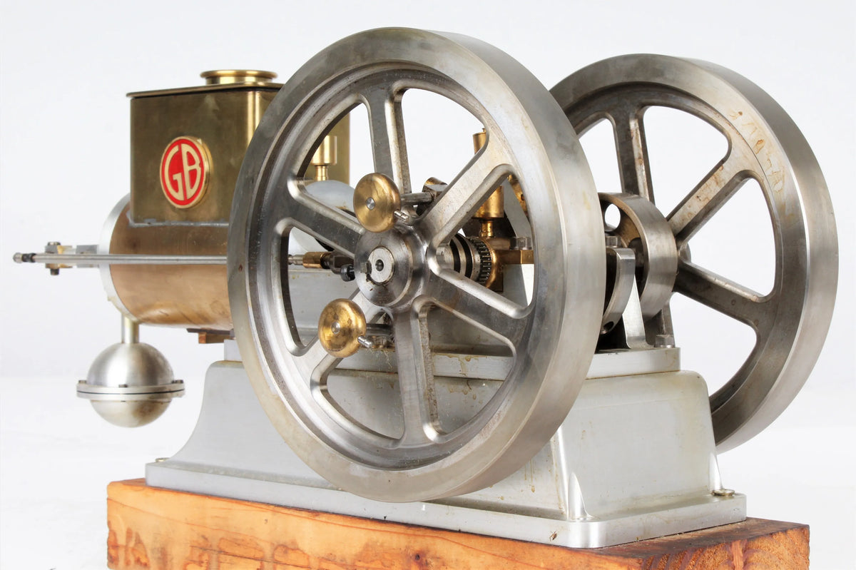 Open crank hopper-cooled hit & miss engine