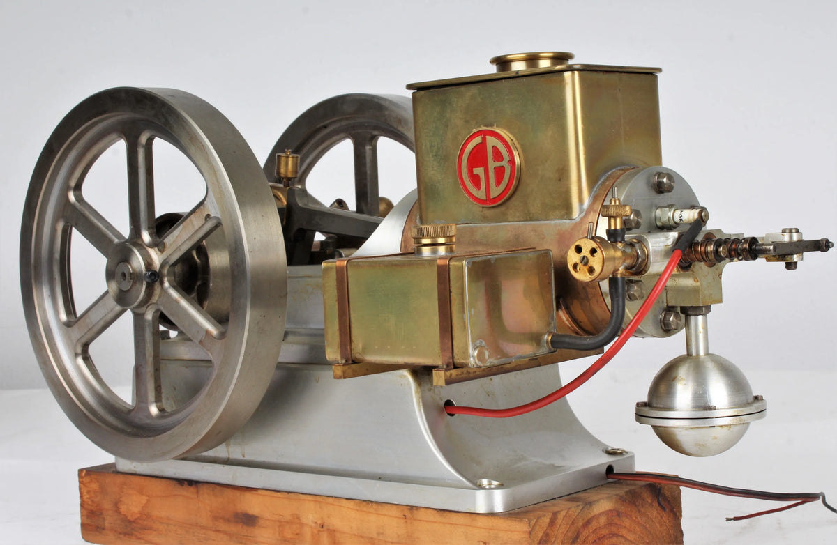 Open crank hopper-cooled hit & miss engine