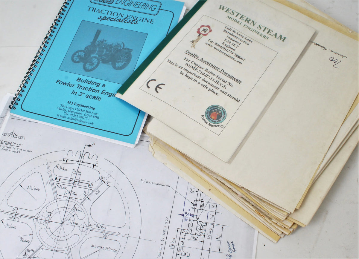 2 inch scale Fowler A7 boiler, castings, drawings