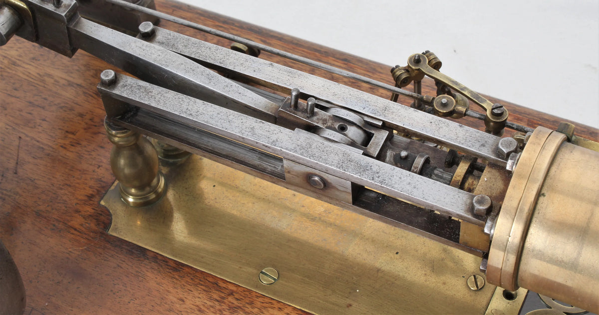 Vintage horizontal mill engine