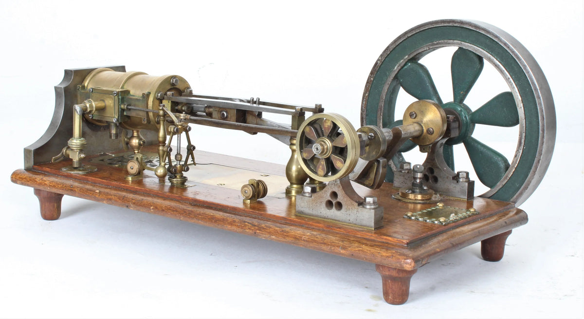 Vintage horizontal mill engine