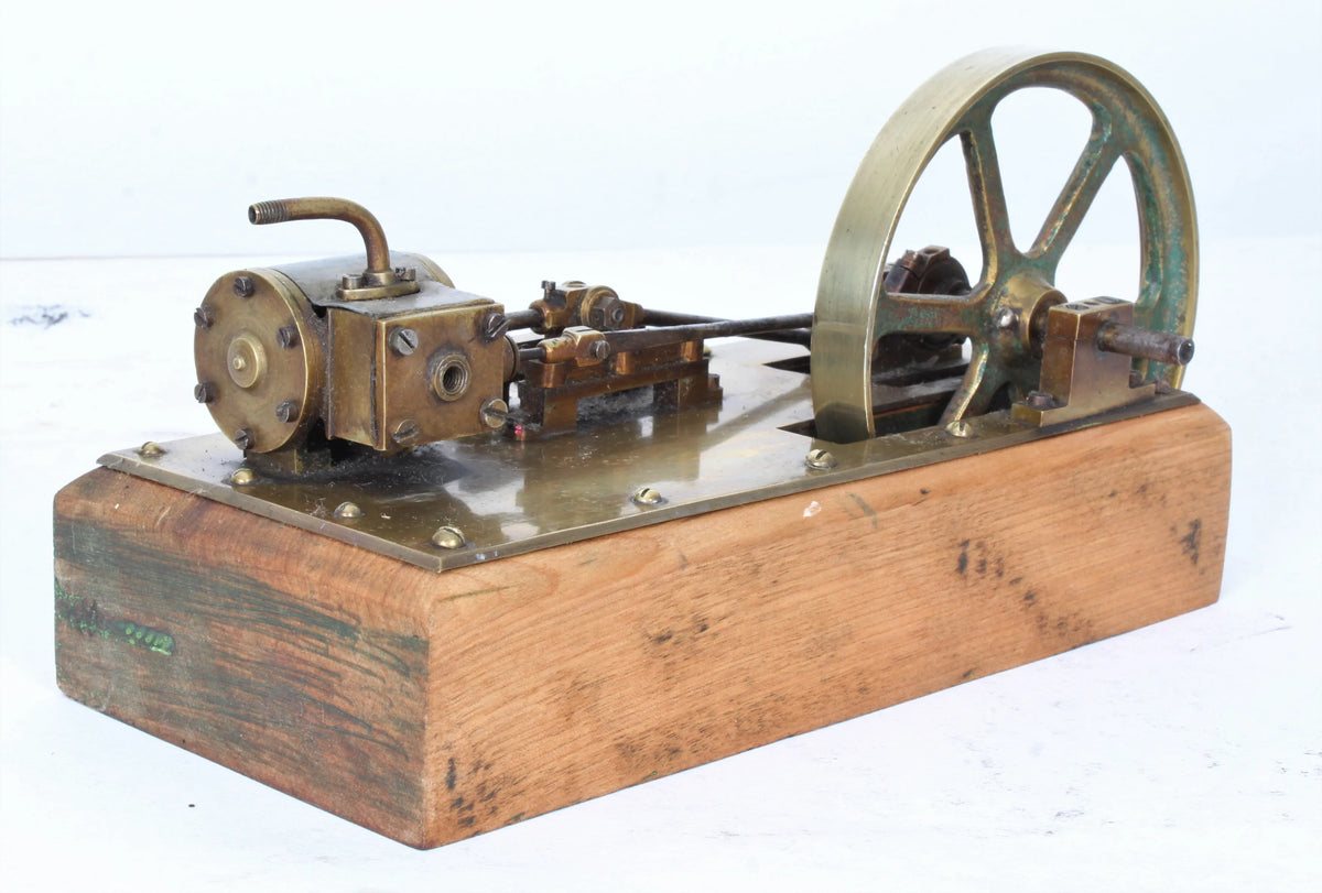 Small brass horizontal engine