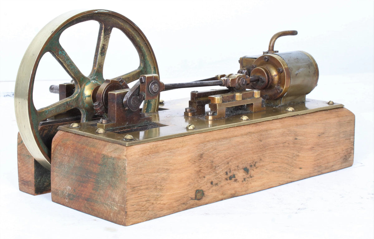 Small brass horizontal engine