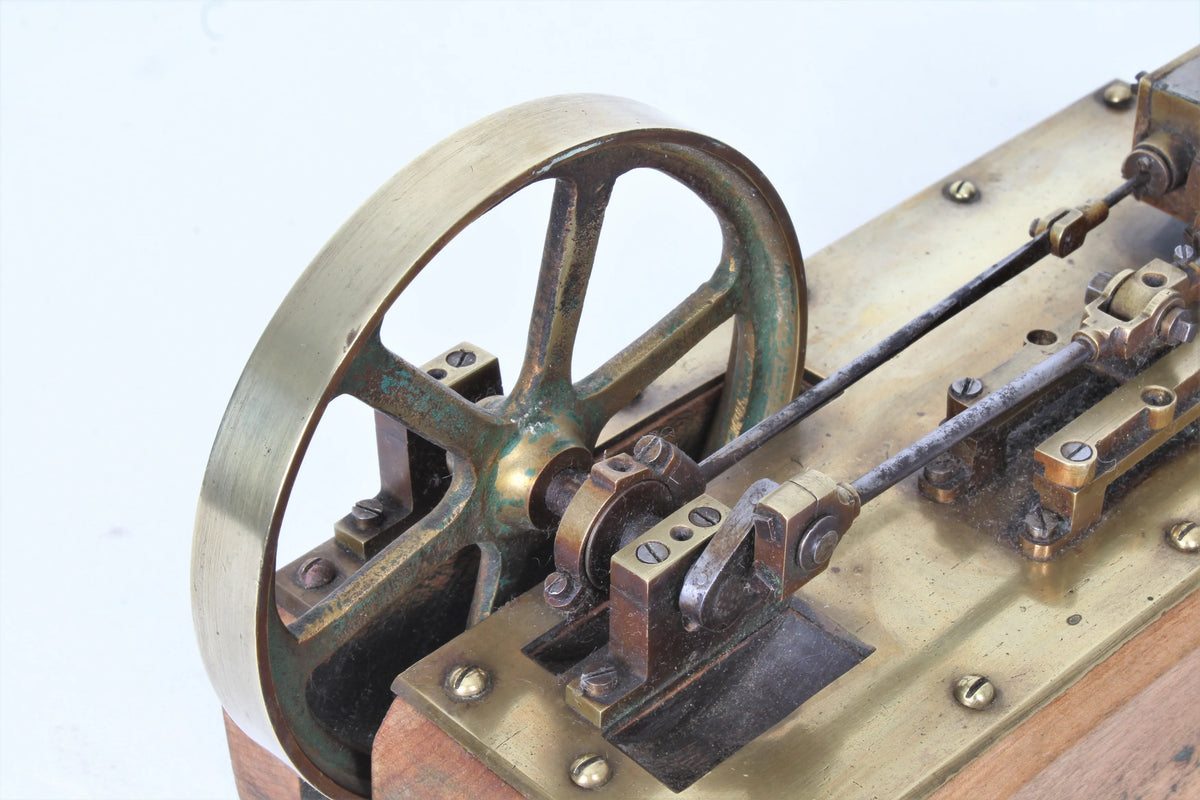 Small brass horizontal engine