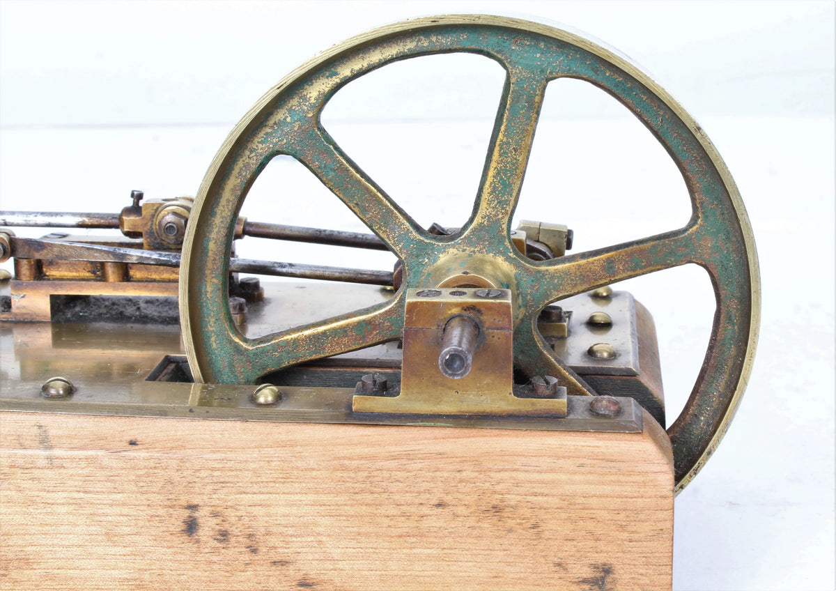 Small brass horizontal engine