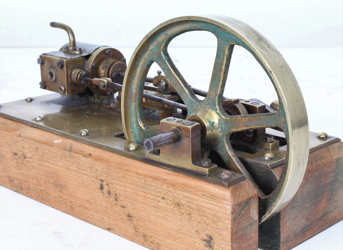 Small brass horizontal engine