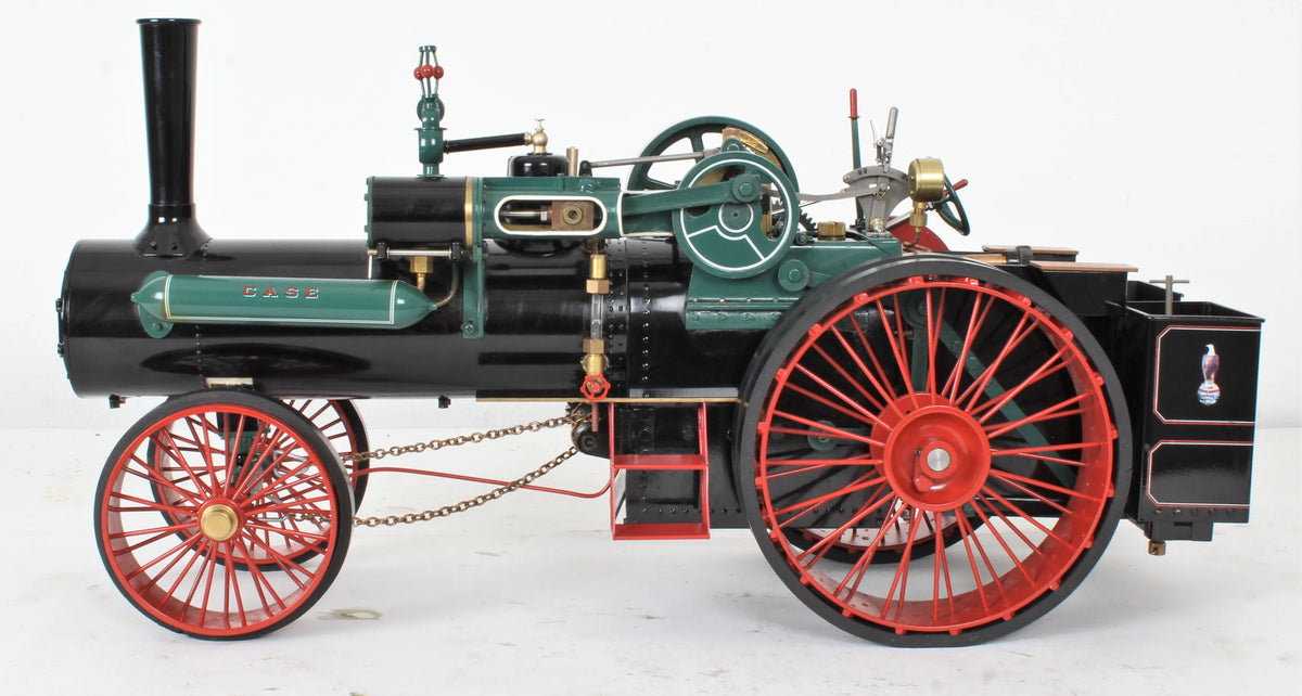1 inch scale 80hp Case traction engine with trolley