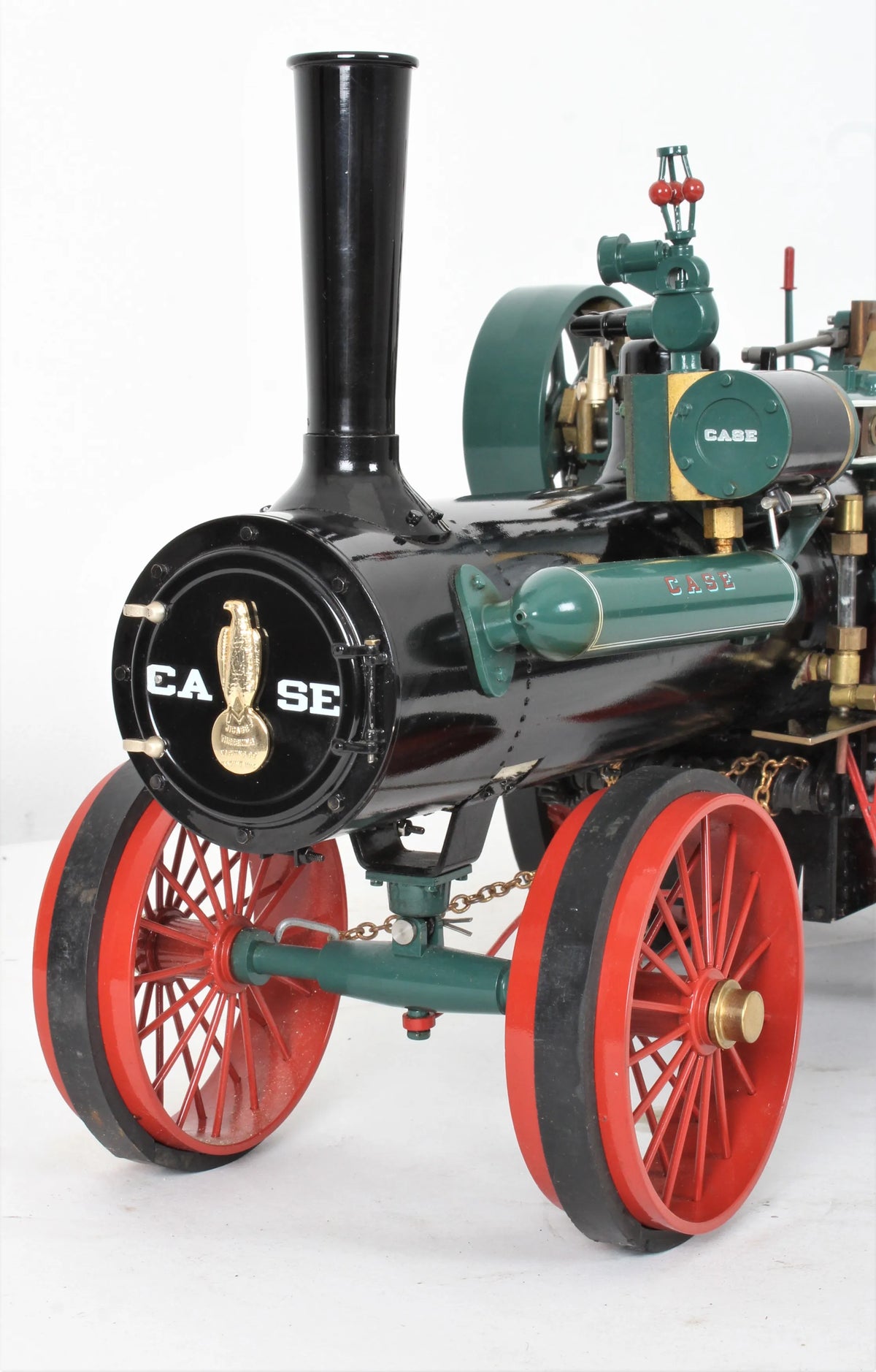 1 inch scale 80hp Case traction engine with trolley