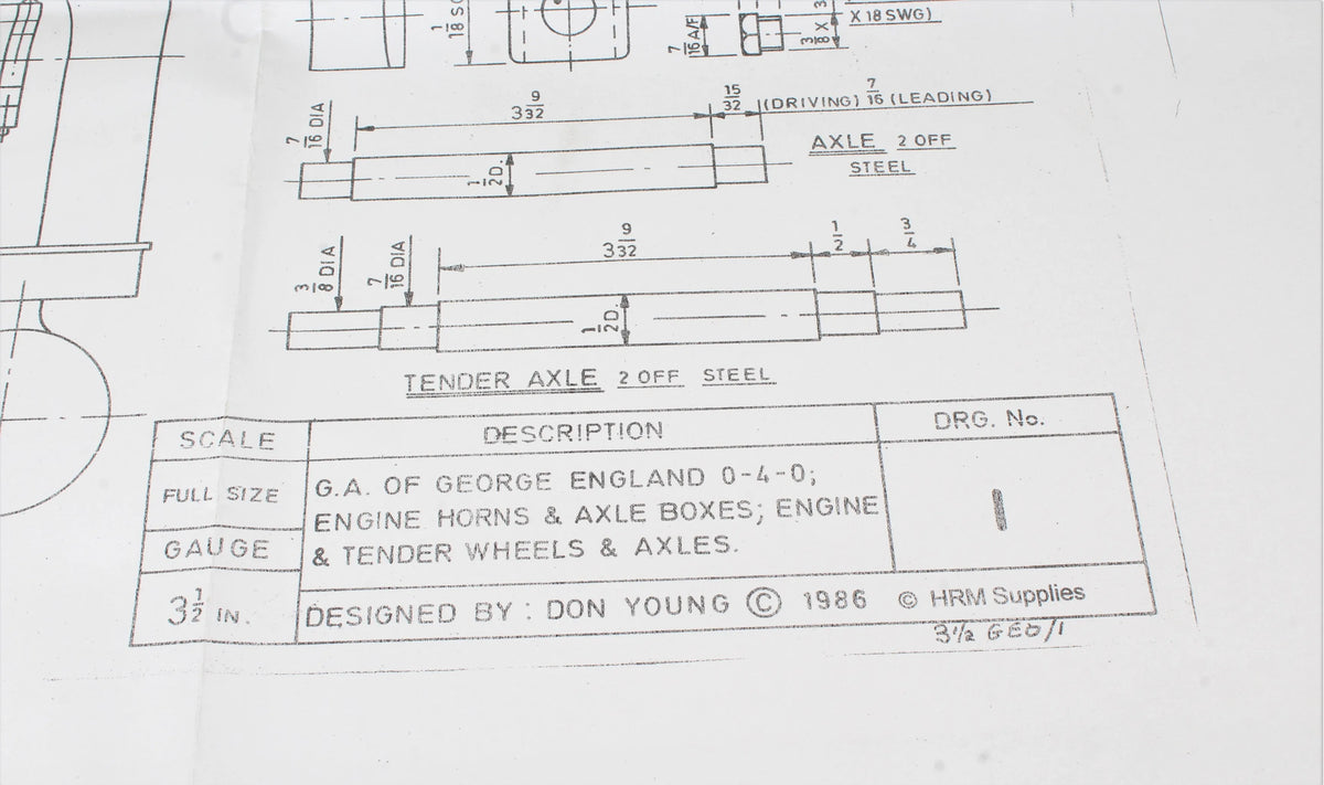 3 1/2 inch gauge Ffestiniog Railway 0-4-0T "George"