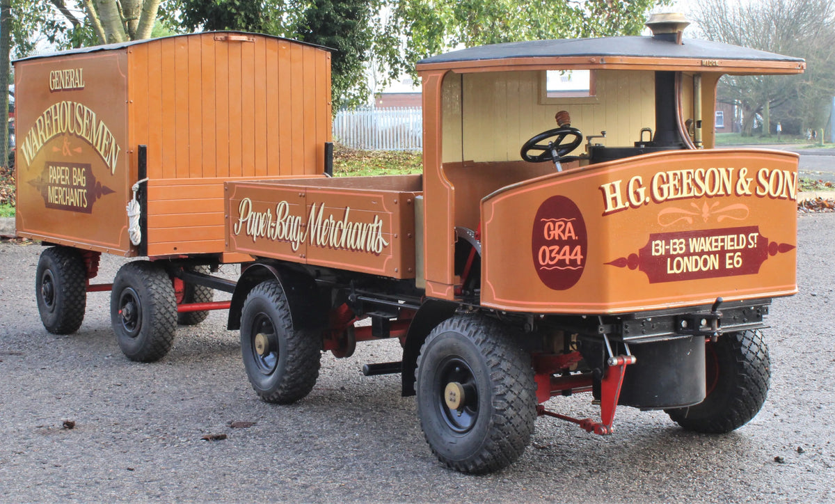 3 inch scale Clayton undertype steam wagon with living van