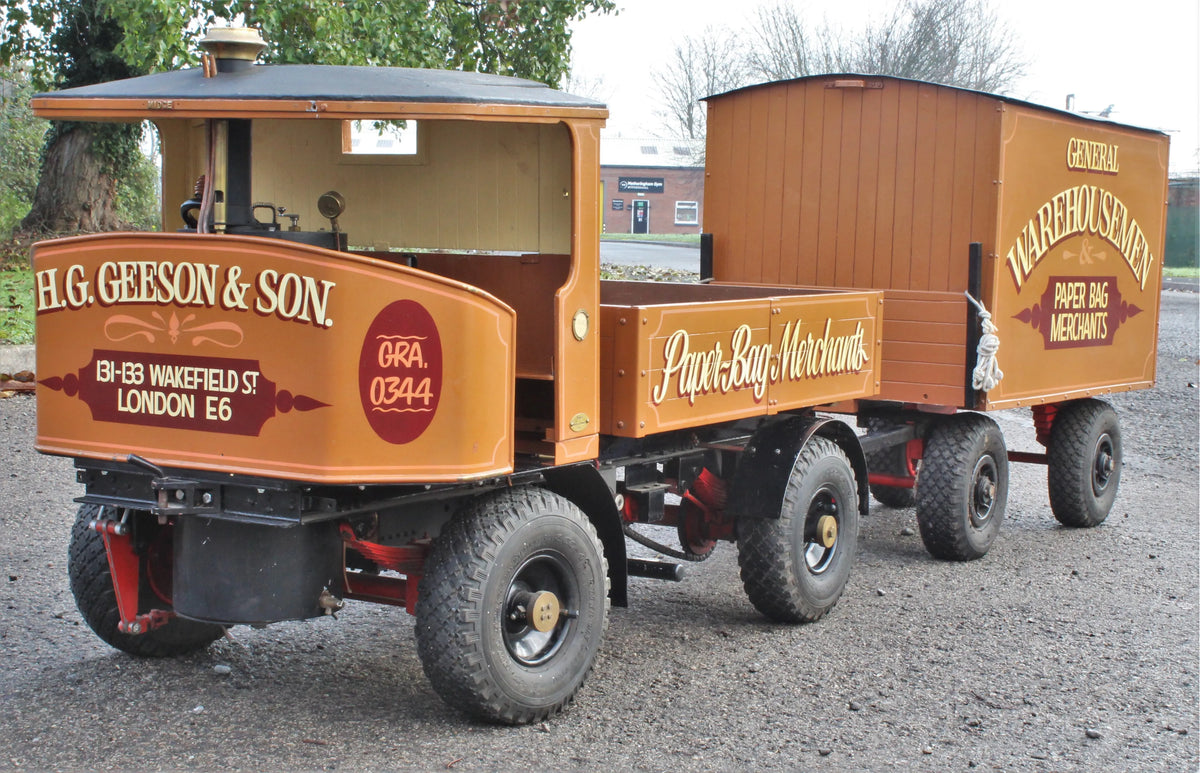 3 inch scale Clayton undertype steam wagon with living van