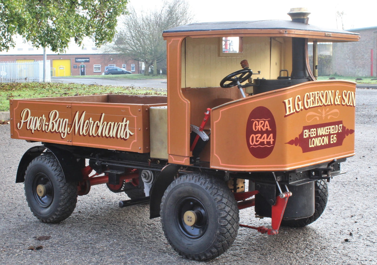 3 inch scale Clayton undertype steam wagon with living van
