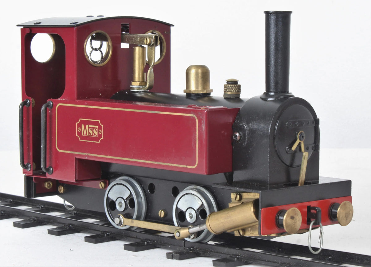 O-gauge Mamod MSS locomotive, coaches & track