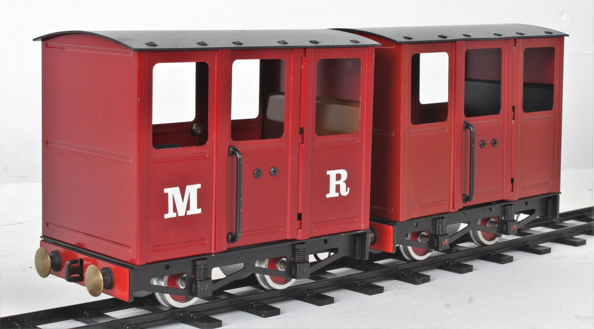 O-gauge Mamod MSS locomotive, coaches & track