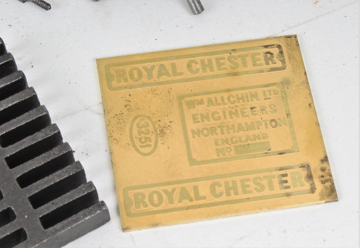 Allchin castings, boiler kit and build manual