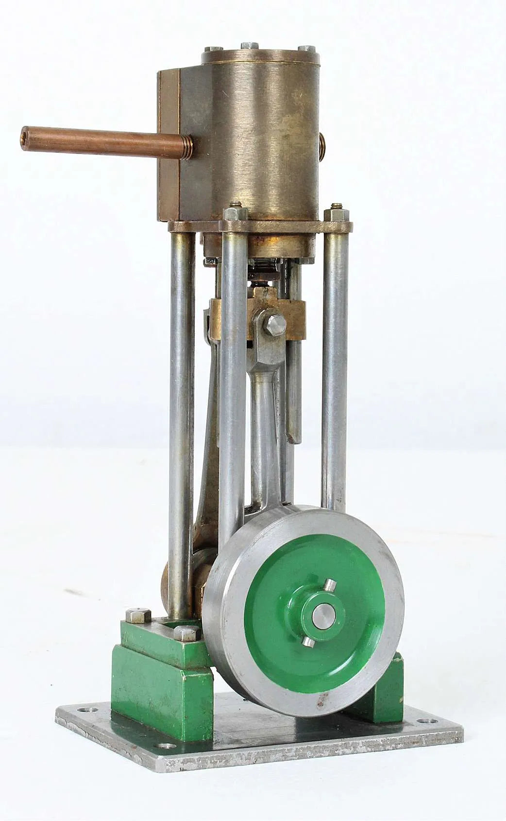 Small scratch-built vertical engine