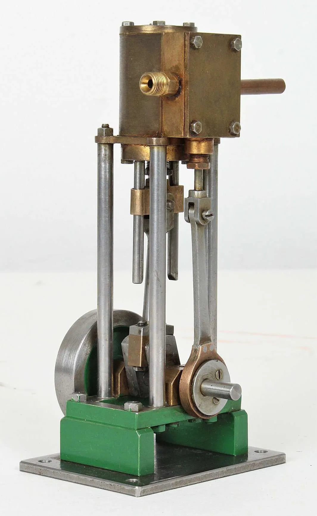 Small scratch-built vertical engine
