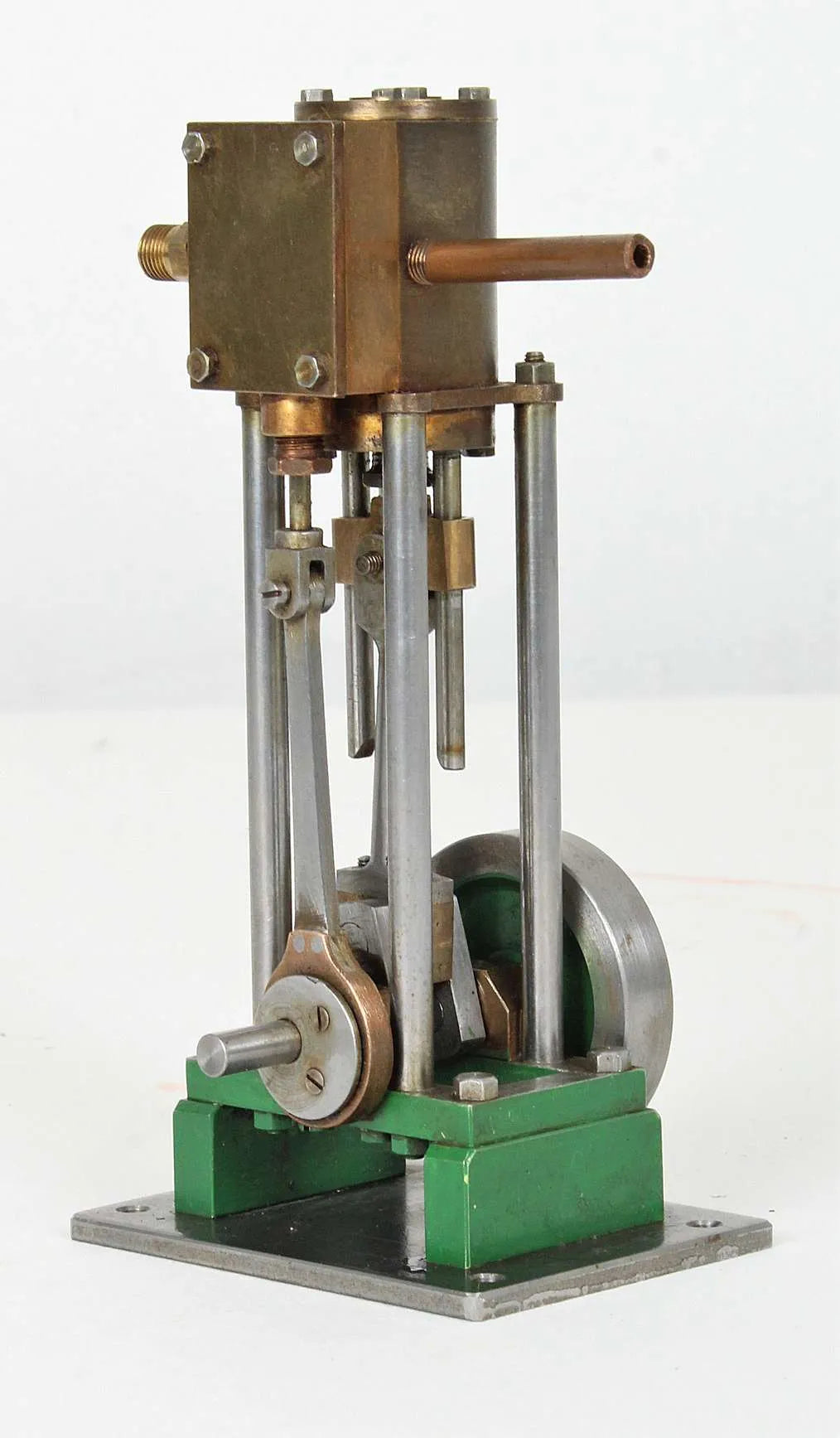 Small scratch-built vertical engine