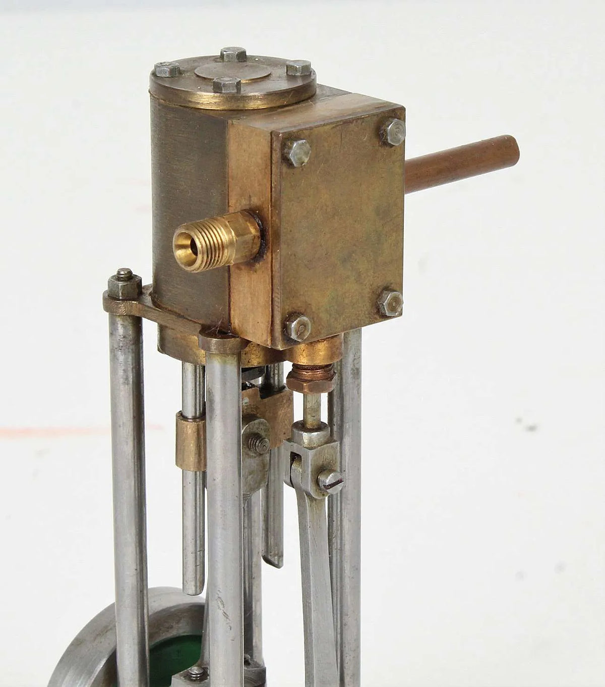 Small scratch-built vertical engine