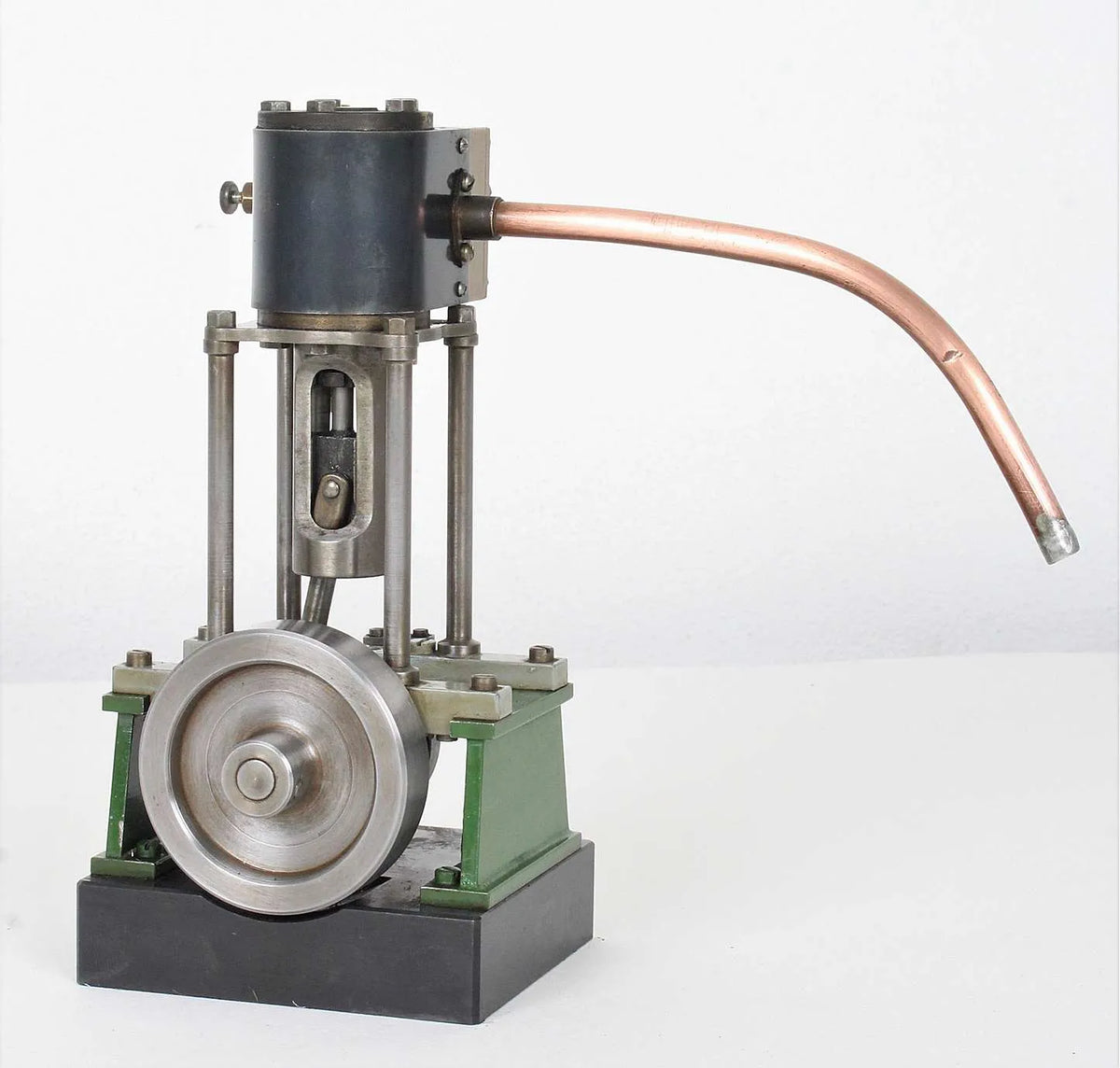 Scratch-built vertical engine