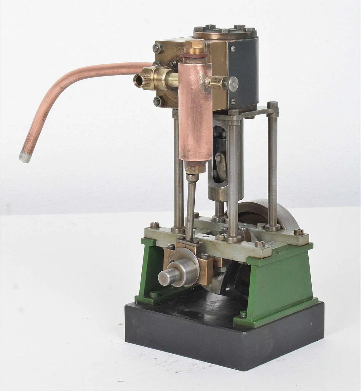 Scratch-built vertical engine