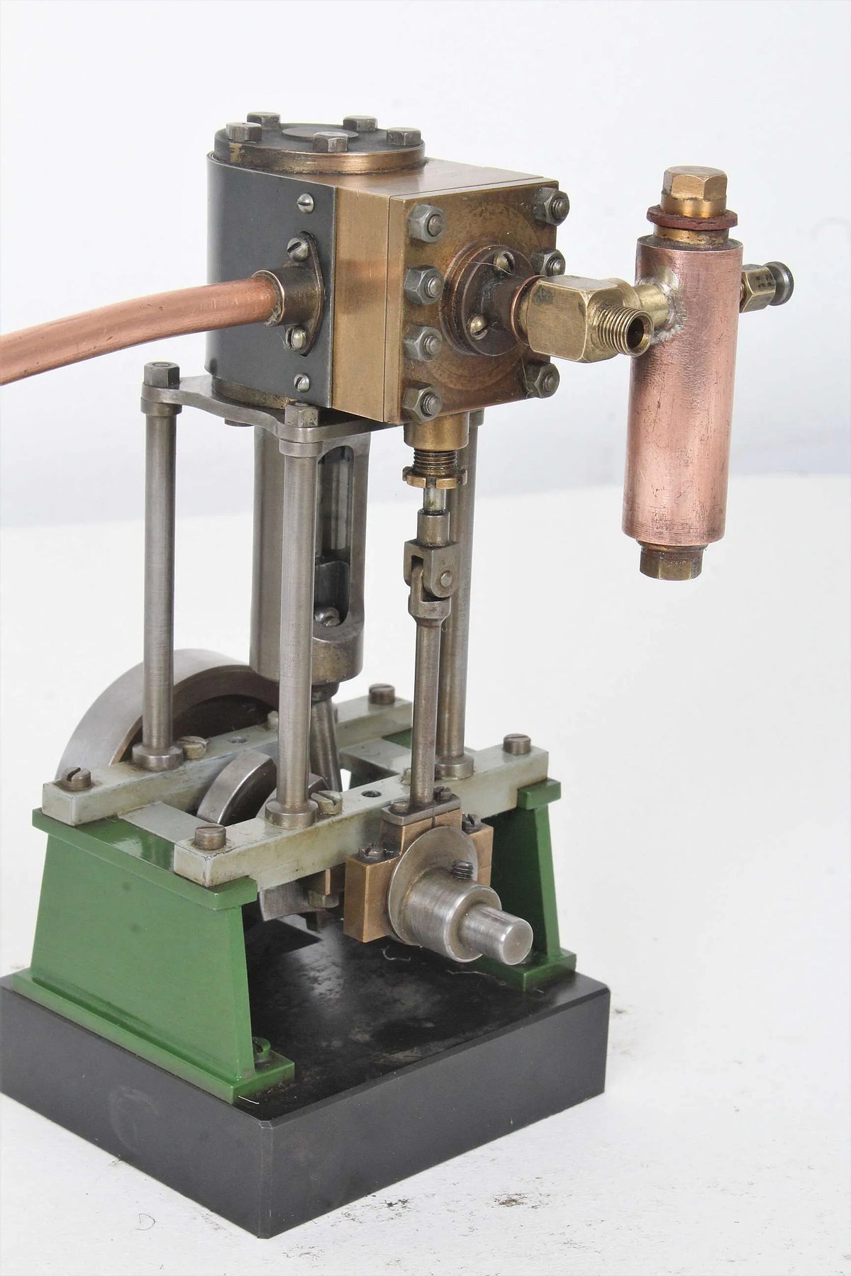 Scratch-built vertical engine