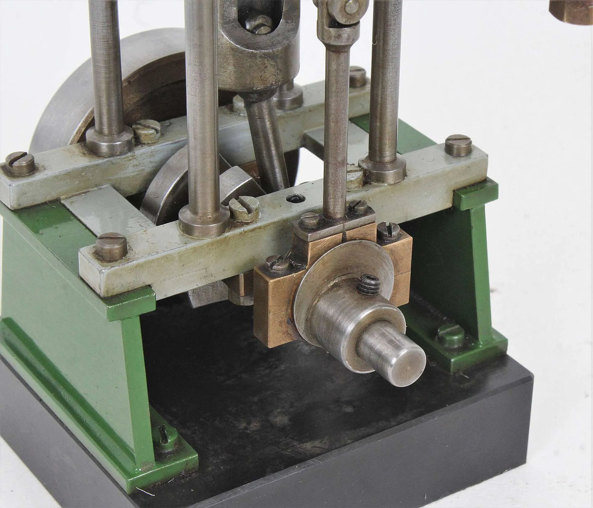 Scratch-built vertical engine