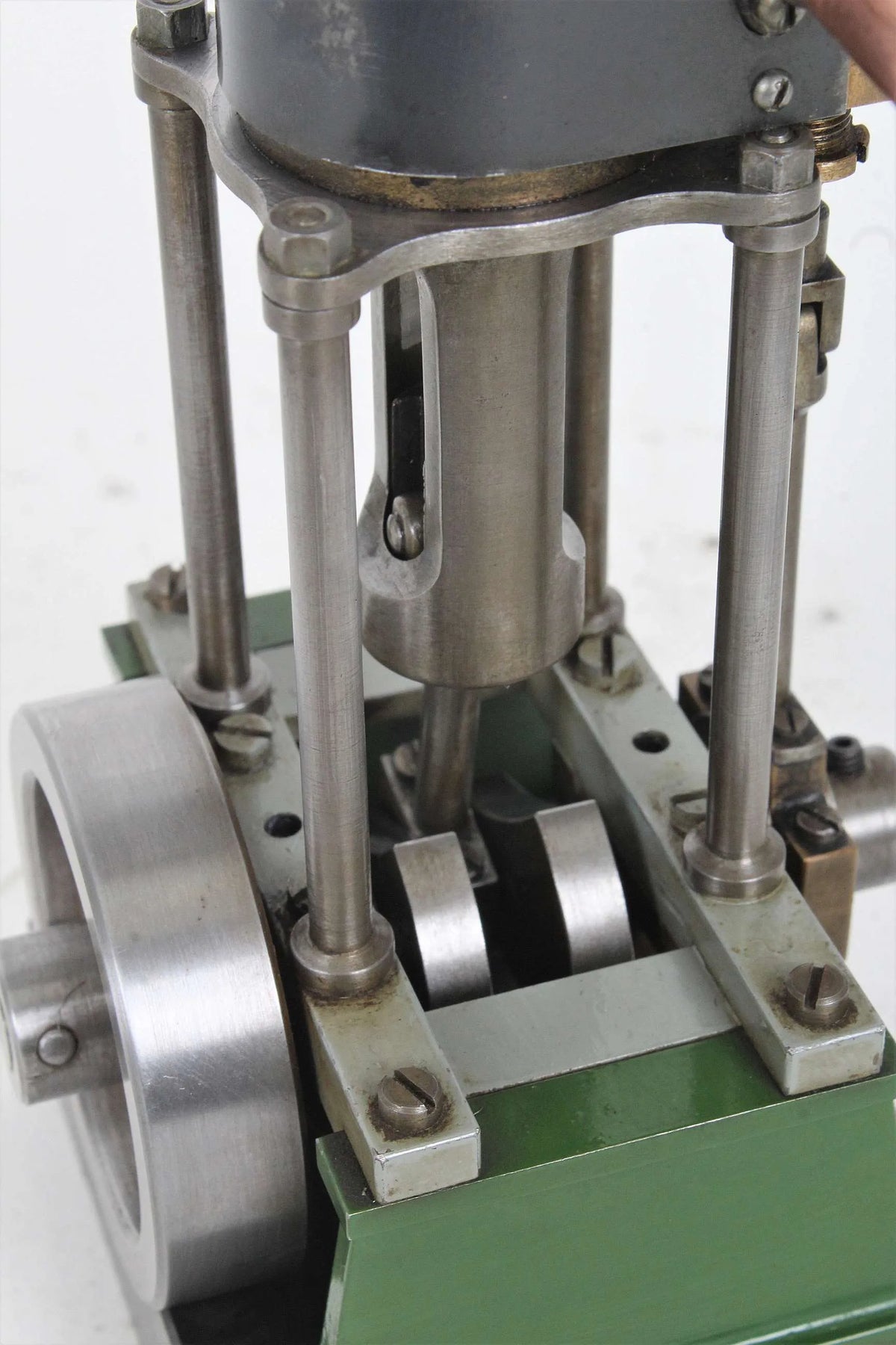 Scratch-built vertical engine