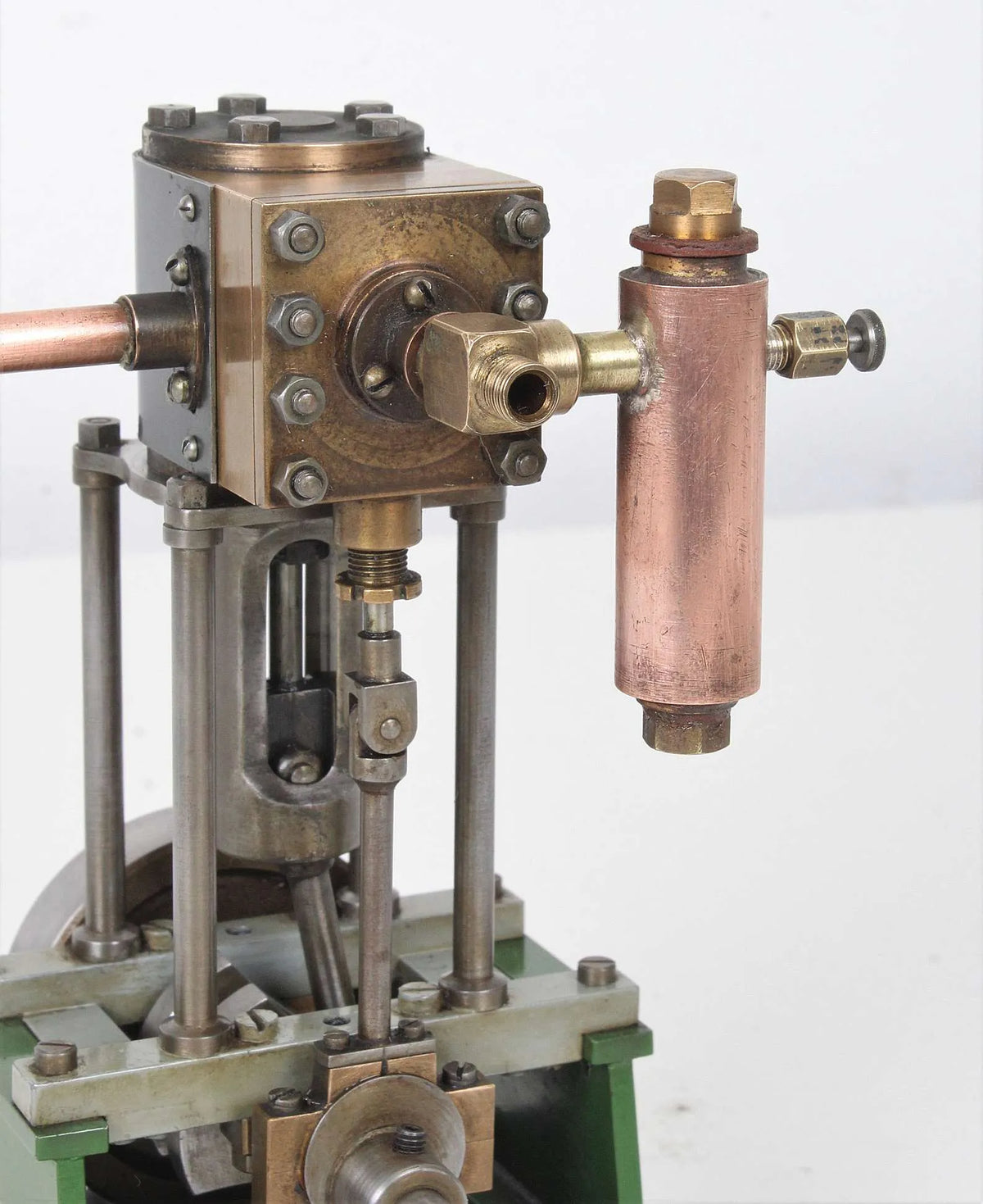 Scratch-built vertical engine