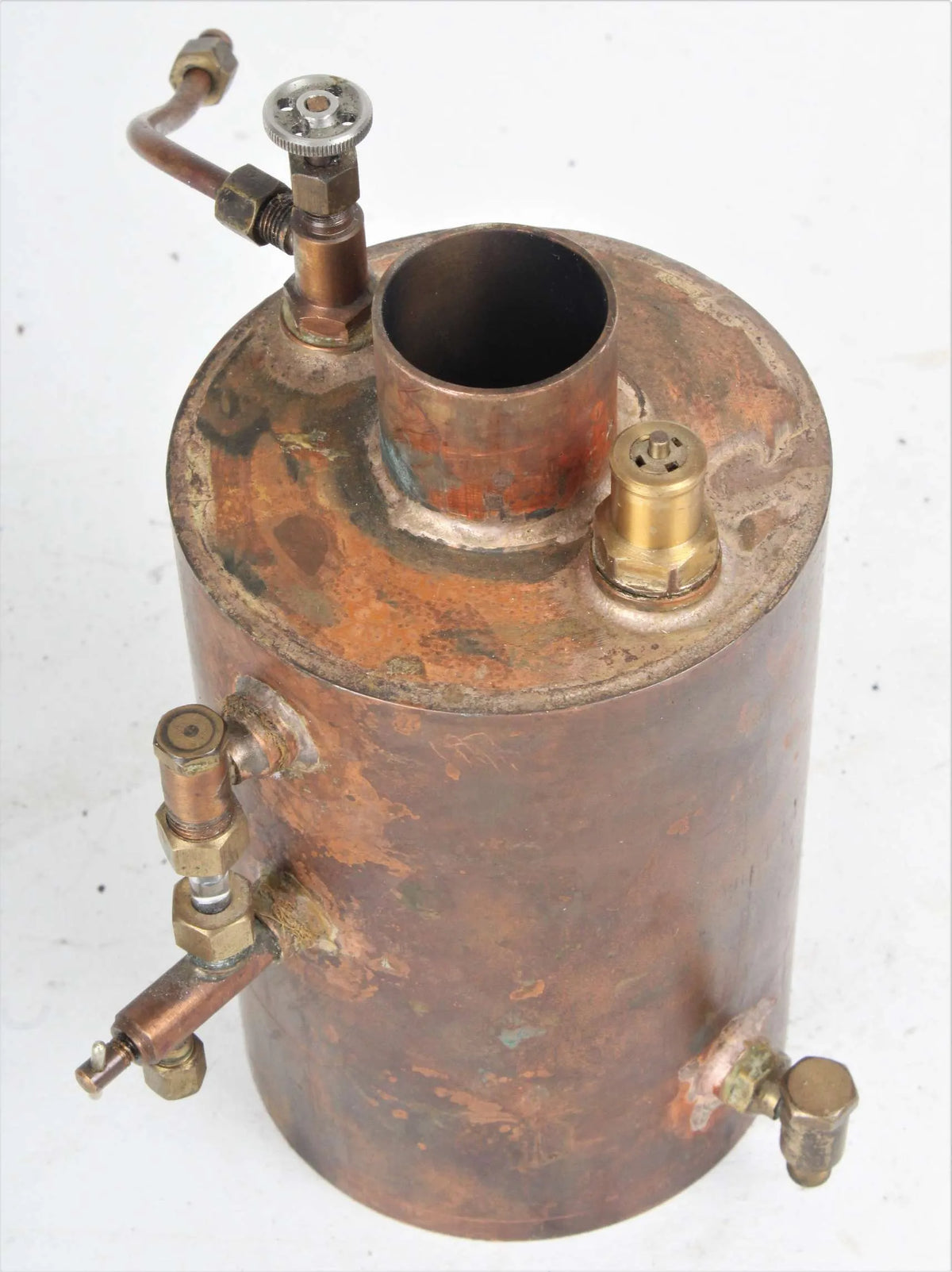 Small vertical copper boiler