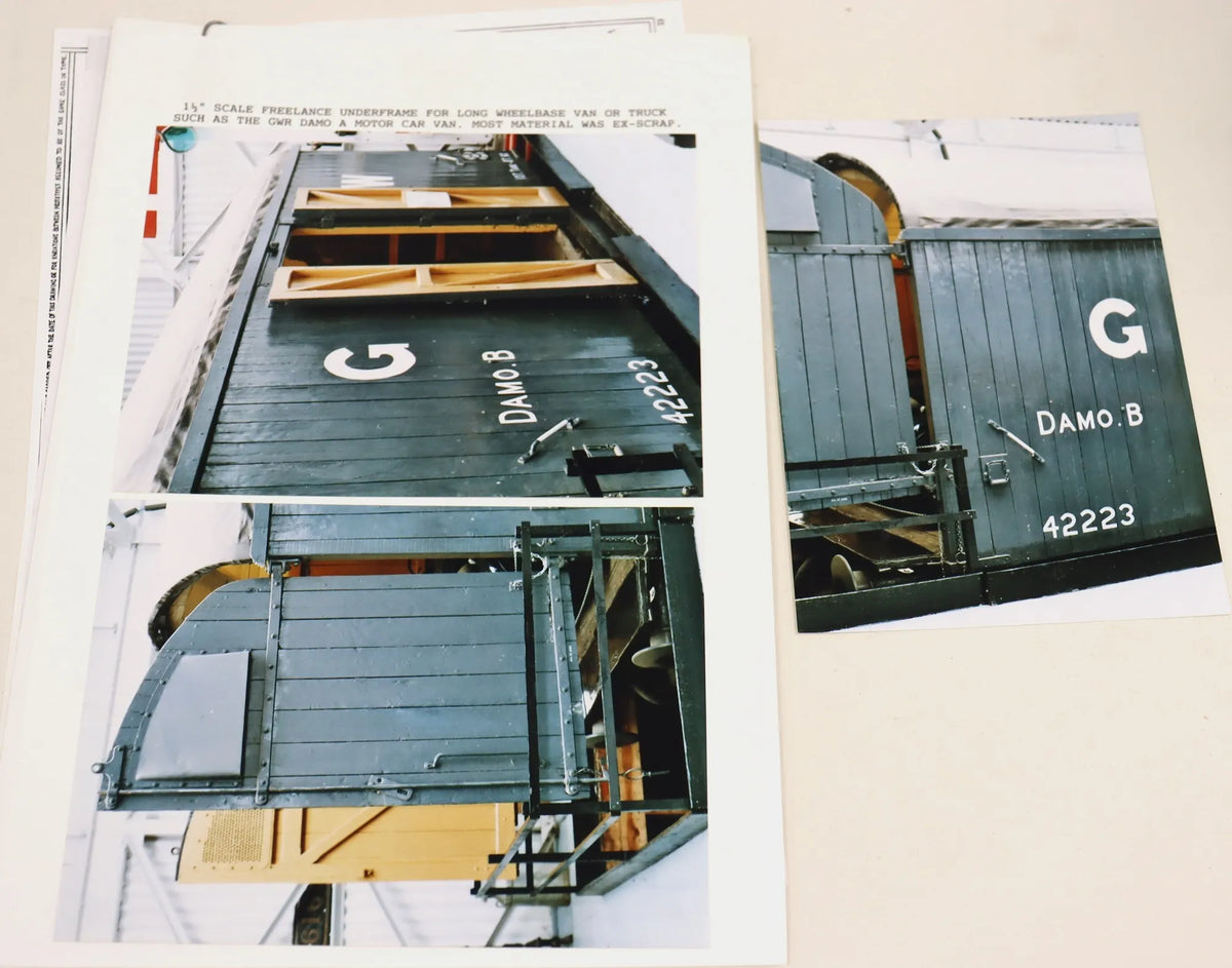 7 1/4 inch gauge braked four wheel wagon chassis