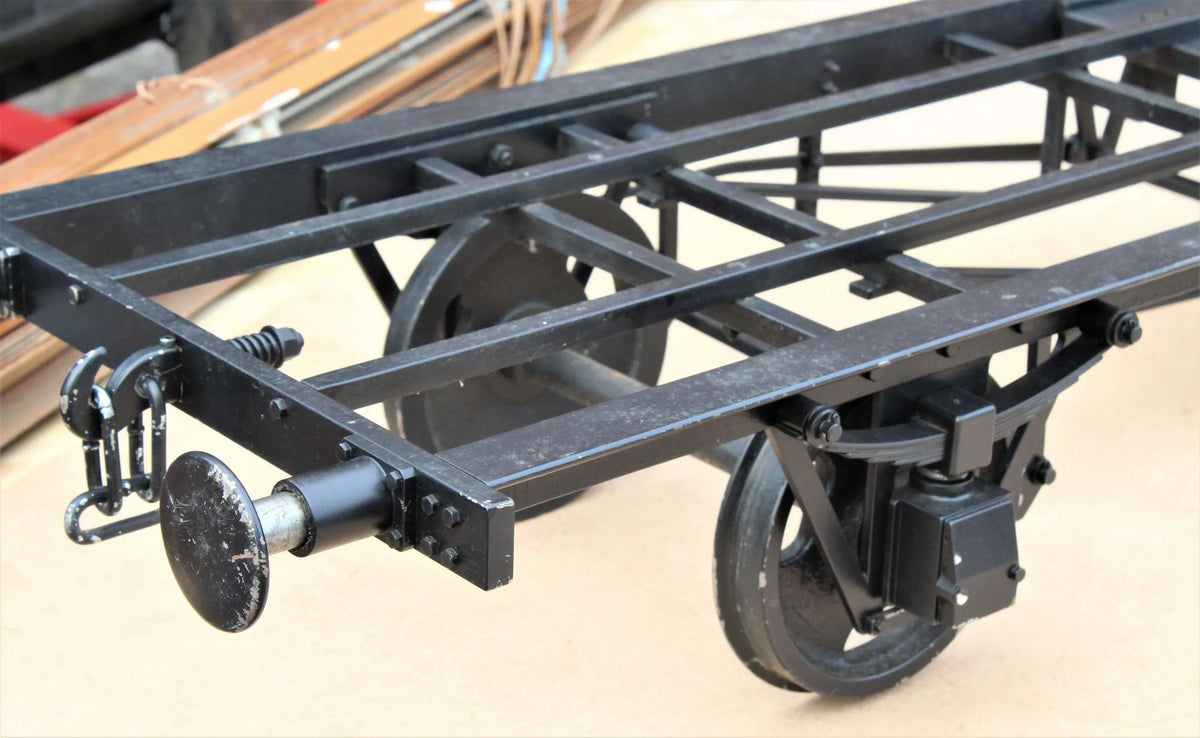 7 1/4 inch gauge braked four wheel wagon chassis