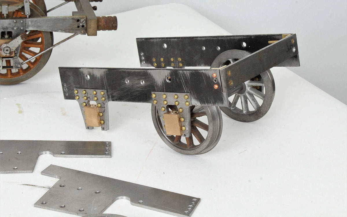 Part-built 3 1/2 inch gauge "Lion" with drawings