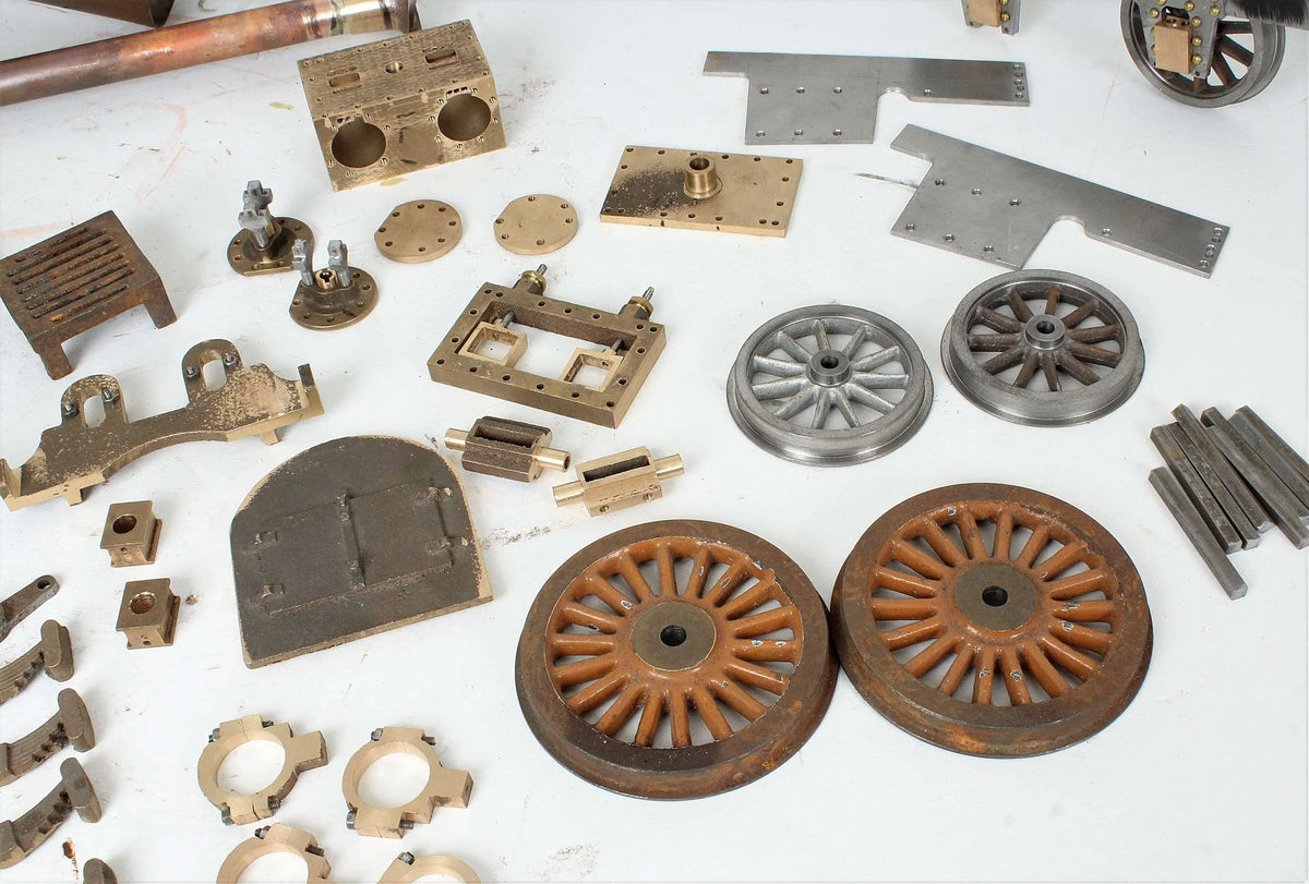 Part-built 3 1/2 inch gauge "Lion" with drawings