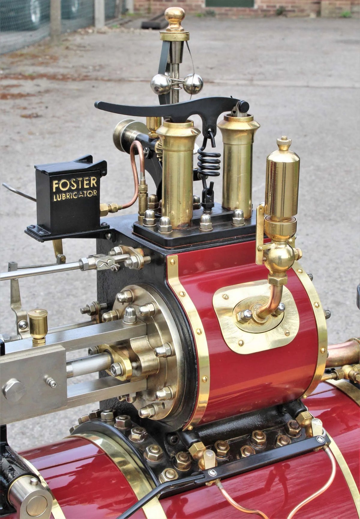 4 inch scale Burrell agricultural engine with trailer
