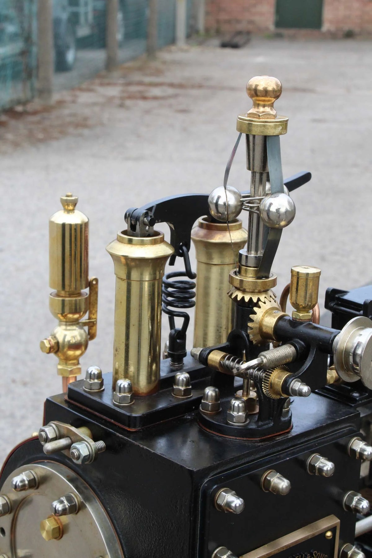 4 inch scale Burrell agricultural engine with trailer