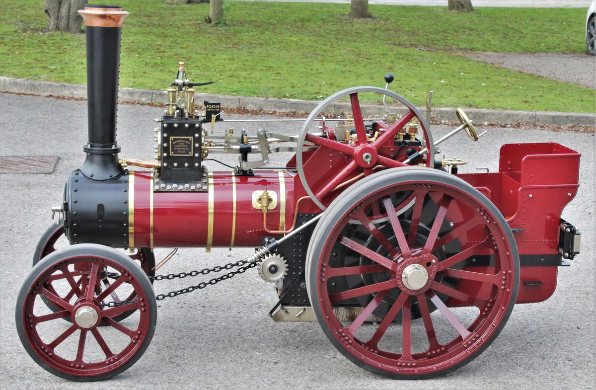 4 inch scale Burrell agricultural engine with trailer