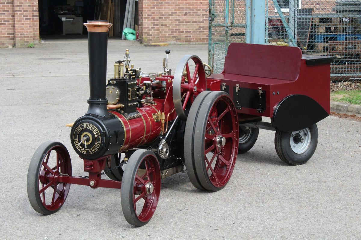 4 inch scale Burrell agricultural engine with trailer