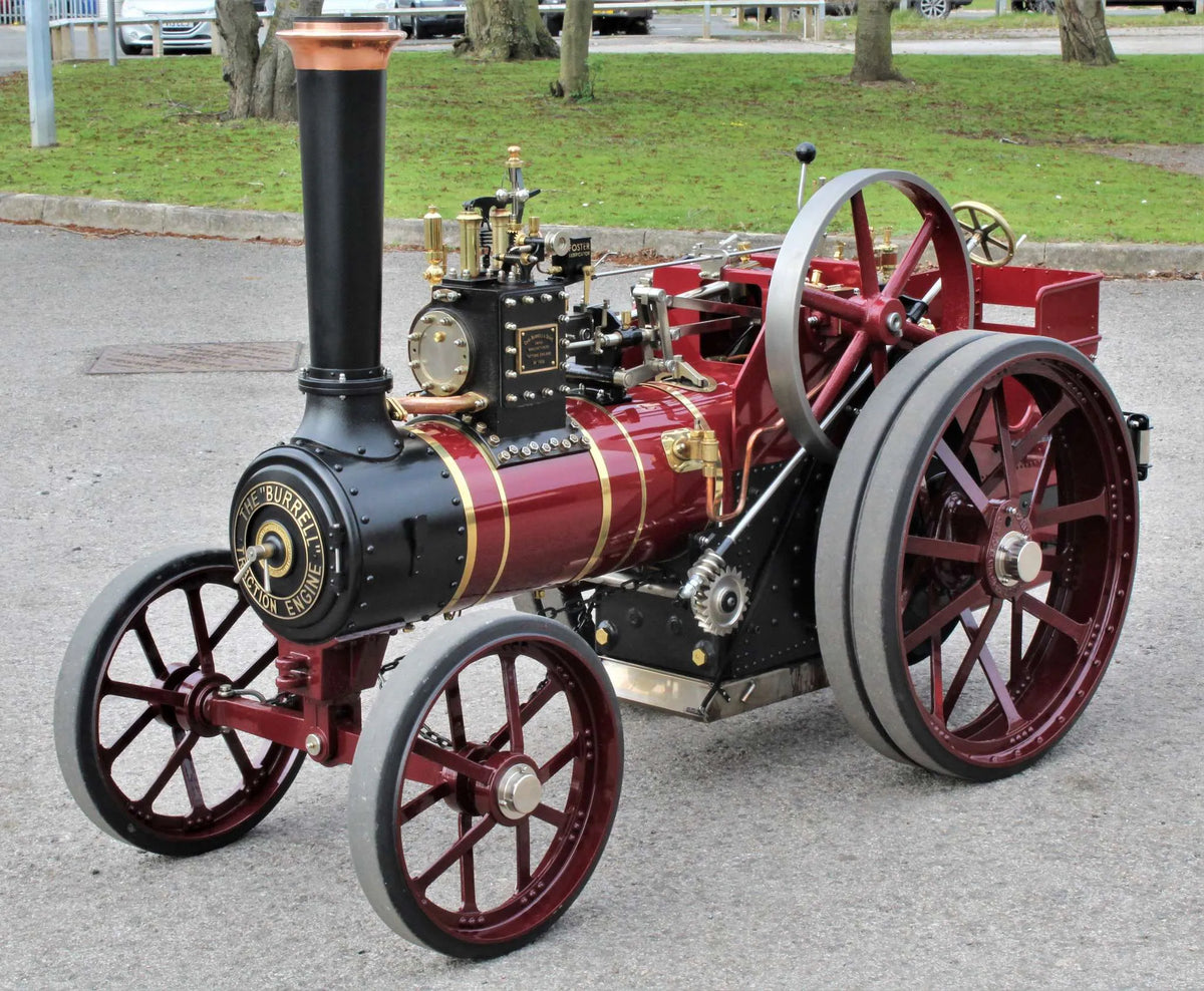 4 inch scale Burrell agricultural engine with trailer