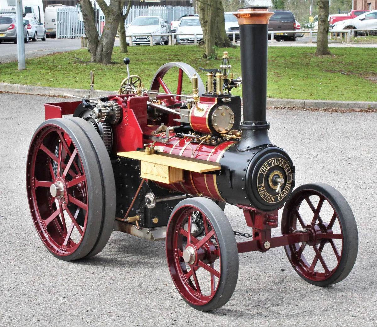 4 inch scale Burrell agricultural engine with trailer