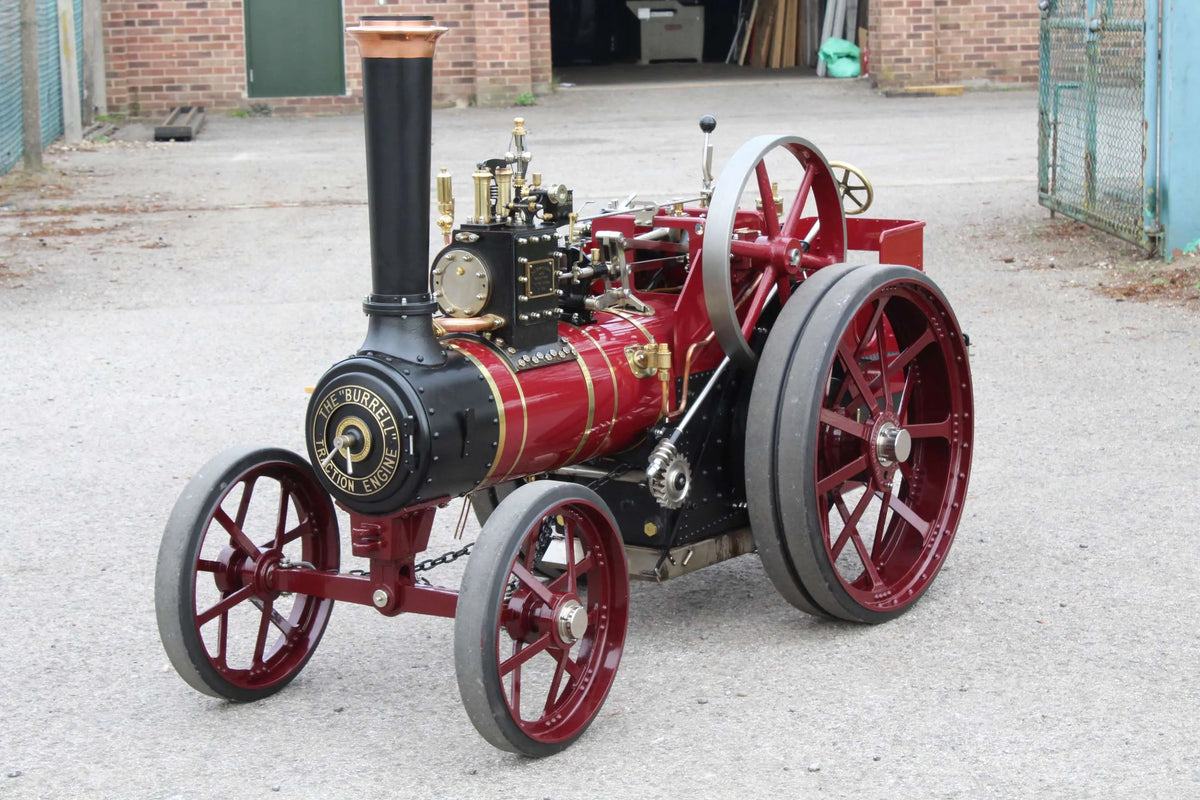 4 inch scale Burrell agricultural engine with trailer