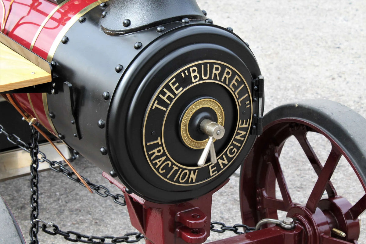 4 inch scale Burrell agricultural engine with trailer