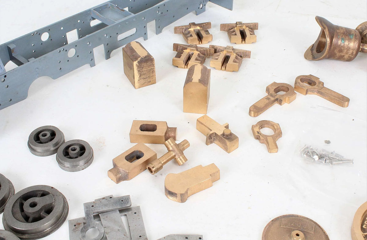 2 1/2 inch gauge Bagnall "Polar Bear" frames, castings, boiler material