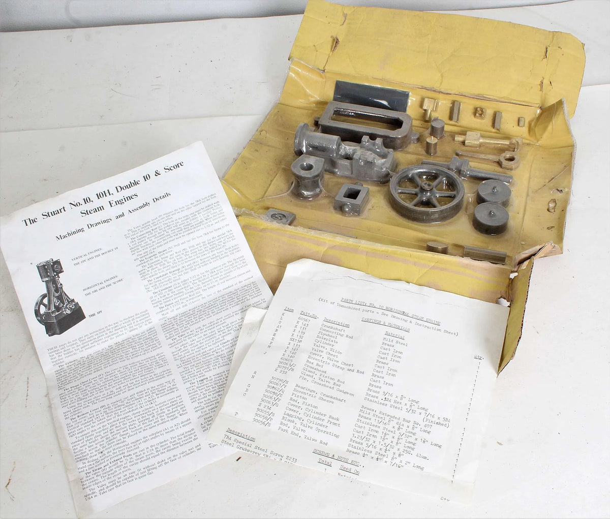 Stuart 10H engine castings