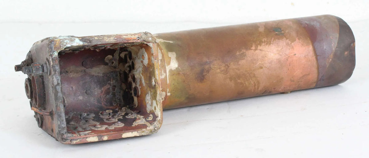 Copper boiler and brass tender tank for 2 1/2 inch gauge locomotive
