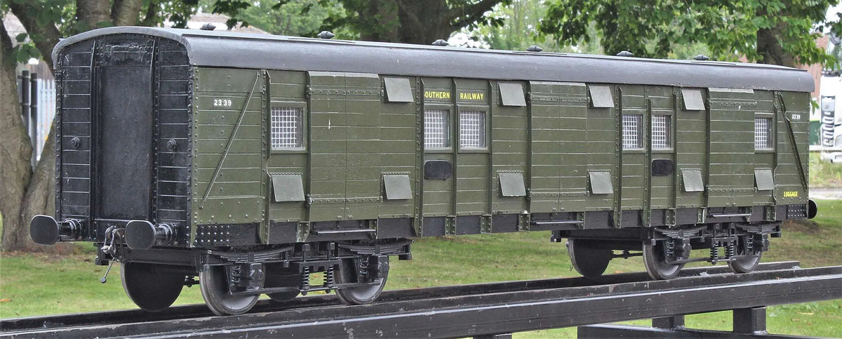 5 inch gauge Southern Railway bogie luggage van