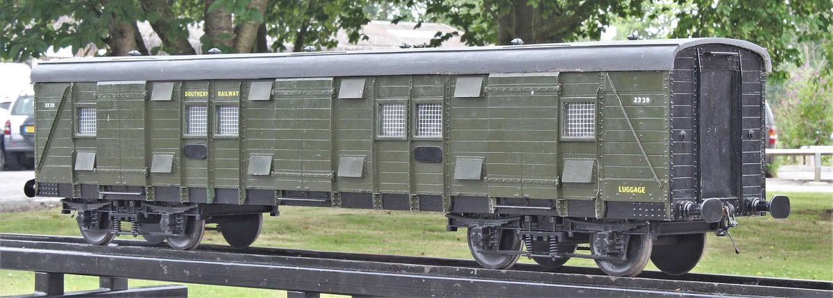 5 inch gauge Southern Railway bogie luggage van