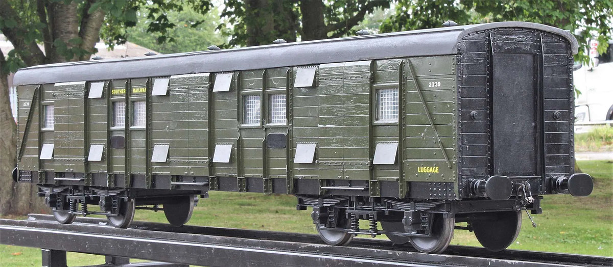 5 inch gauge Southern Railway bogie luggage van